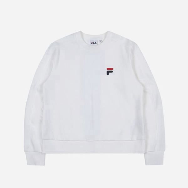 Fila Heritage Women's Sweatshirts - White,NZ 605-97213